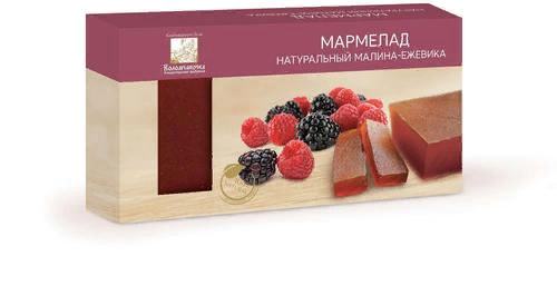 №2 Мармелад пластовый 210г МАЛИНА-ЕЖЕВИКА в Тихорецке