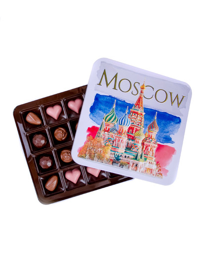 Конфеты шоколадны MOSCOW(металлическая коробка)195г) в Тихорецке