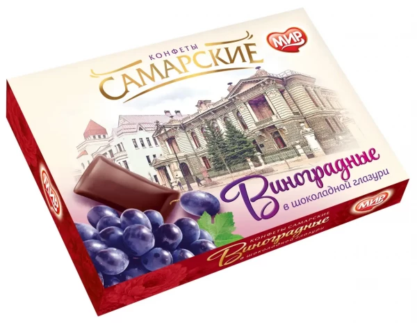 №2 КФ МИР Виноградные в шоколадной глазури 160г  в Тихорецке